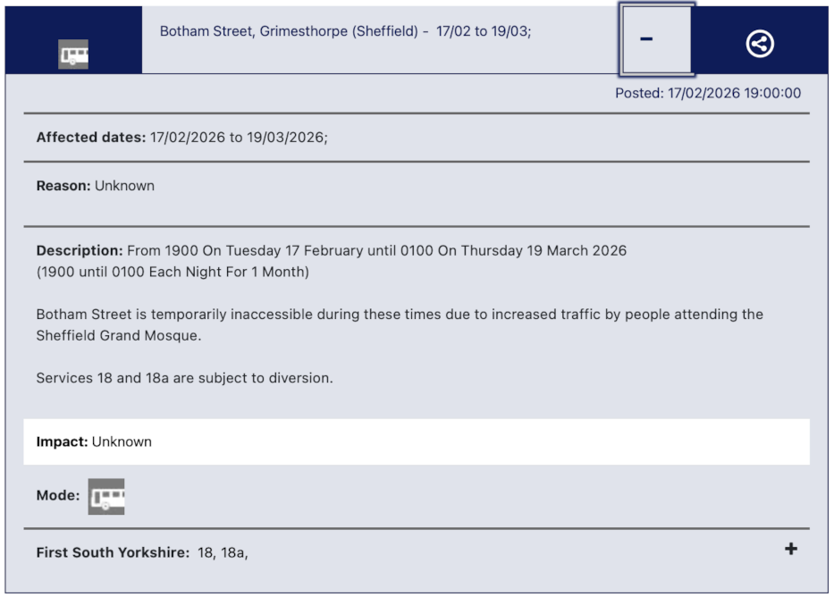 Grimesthorpe Disruption Web