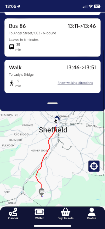 Travel South Yorkshire (TSY) app