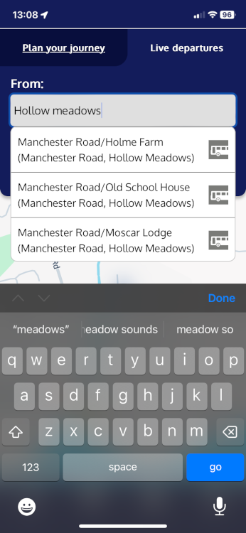Travel South Yorkshire (TSY) app