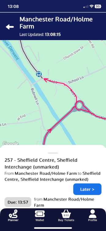 Travel South Yorkshire (TSY) app
